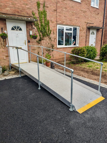 Accessibility ramp to door