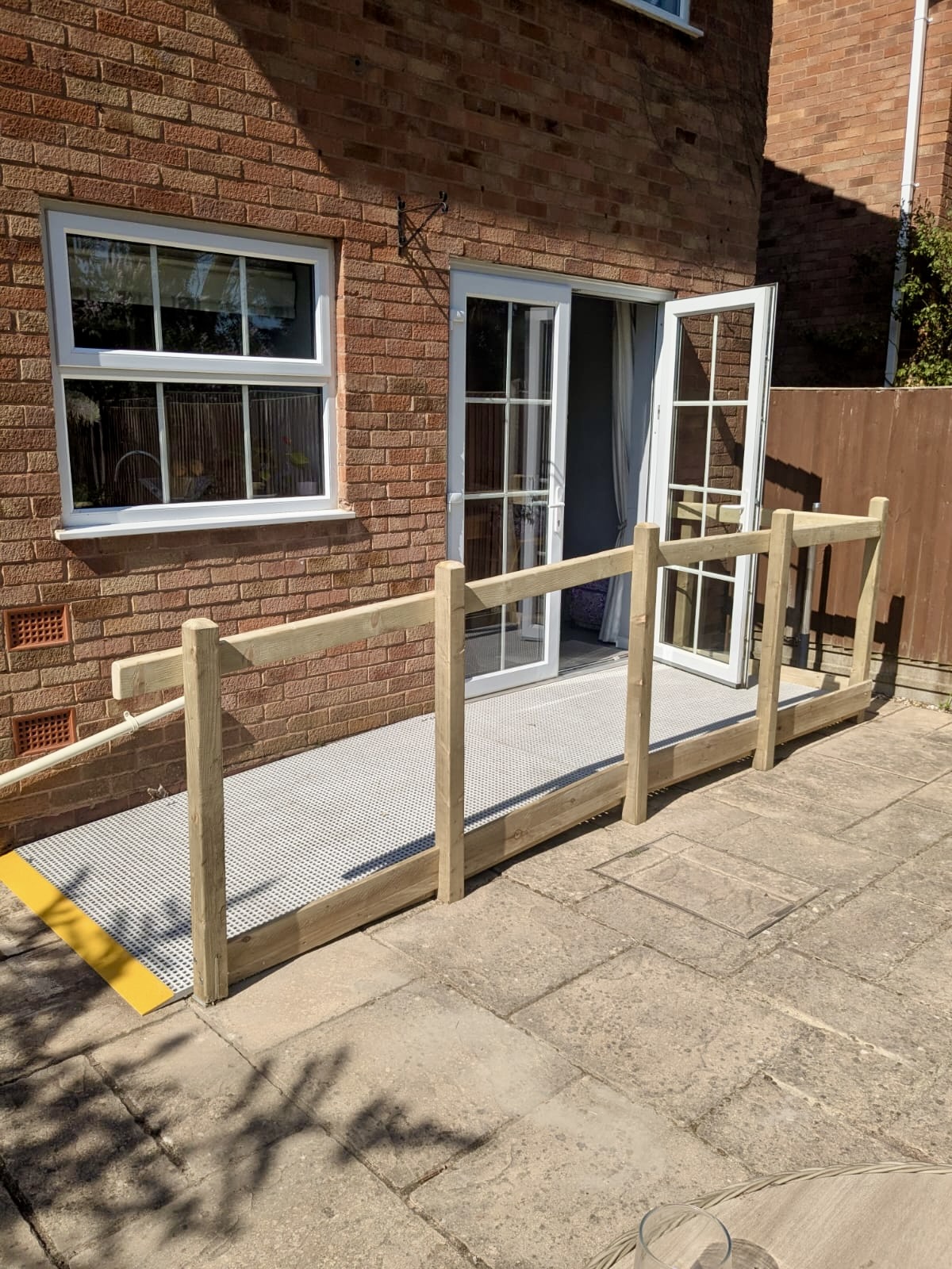 Bespoke timber wheelchair ramp