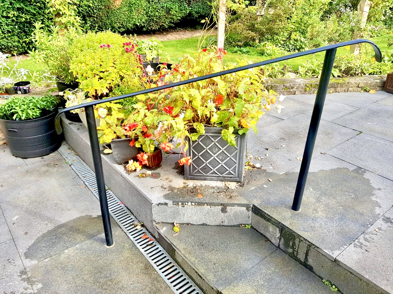 Bespoke handrails at a private home in Leamington Spa, Warwickshire.