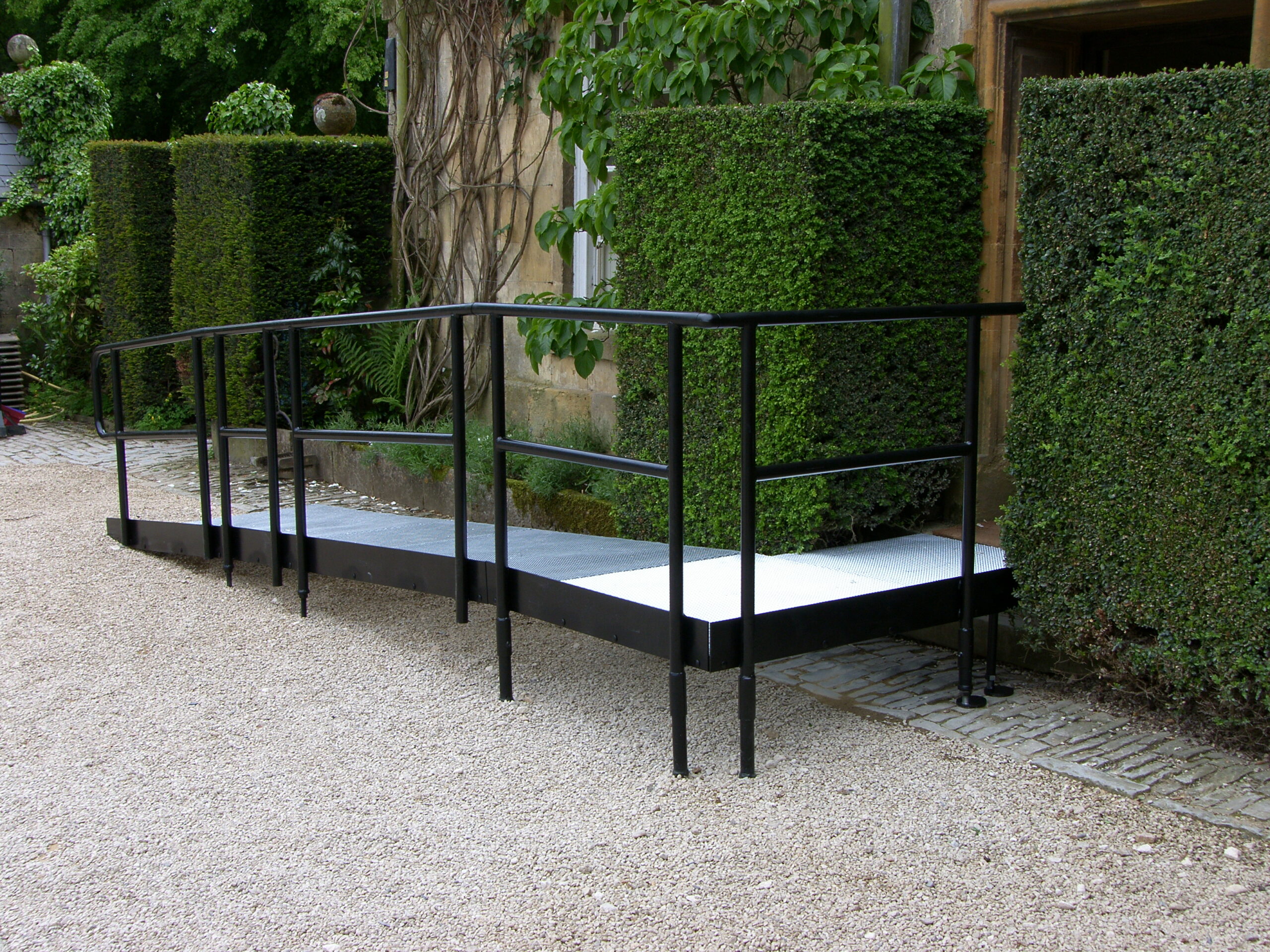 Wheelchair ramp installation at a residential property in Warwickshire by Craftmasters Property Services