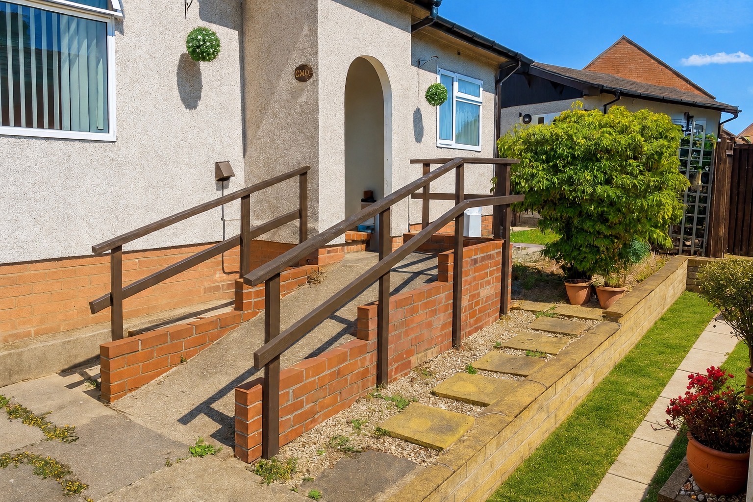 A before image of the old concrete before it was replaced with one of Craftmasters bespoke modular ramps.